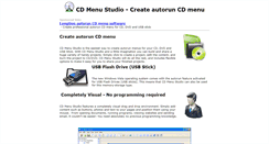 Desktop Screenshot of cdmenustudio.com